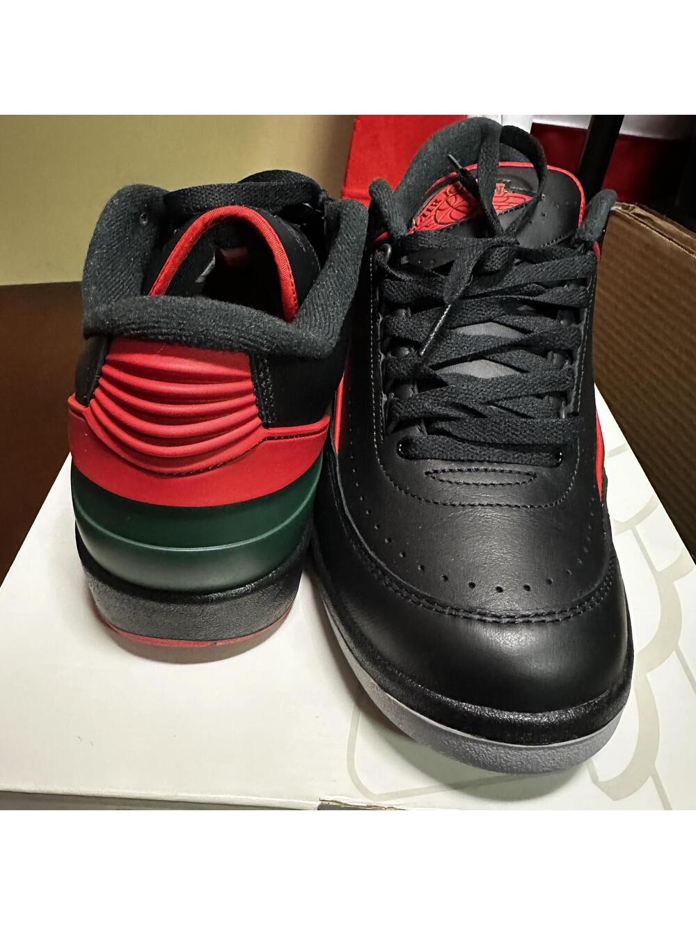 Nike Air Jordan2 Retro Low Mens Size 12 Sneakers 'Christmas' DV9956-006 NIB - Picture 5 of 6